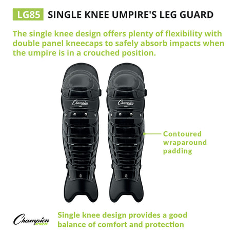 Champion Sports SINGLE KNEE UMPIRE'S LEG GUARDS