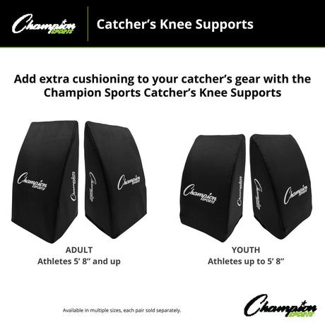 Champion Sports CATCHER'S KNEE SUPPORTS ADULT