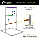 LADDER BALL GAME SET BLACK FRAME