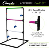 LADDER BALL GAME SET BLACK FRAME