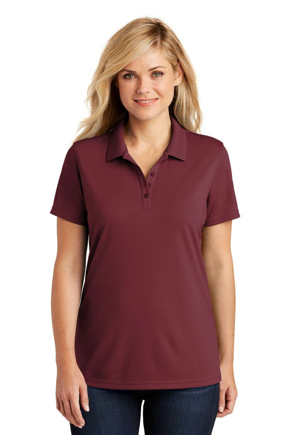 Port Authority ®  Women's Dry Zone ®  UV Micro-Mesh Polo. LK110 - Burgundy - Port Authority LK110