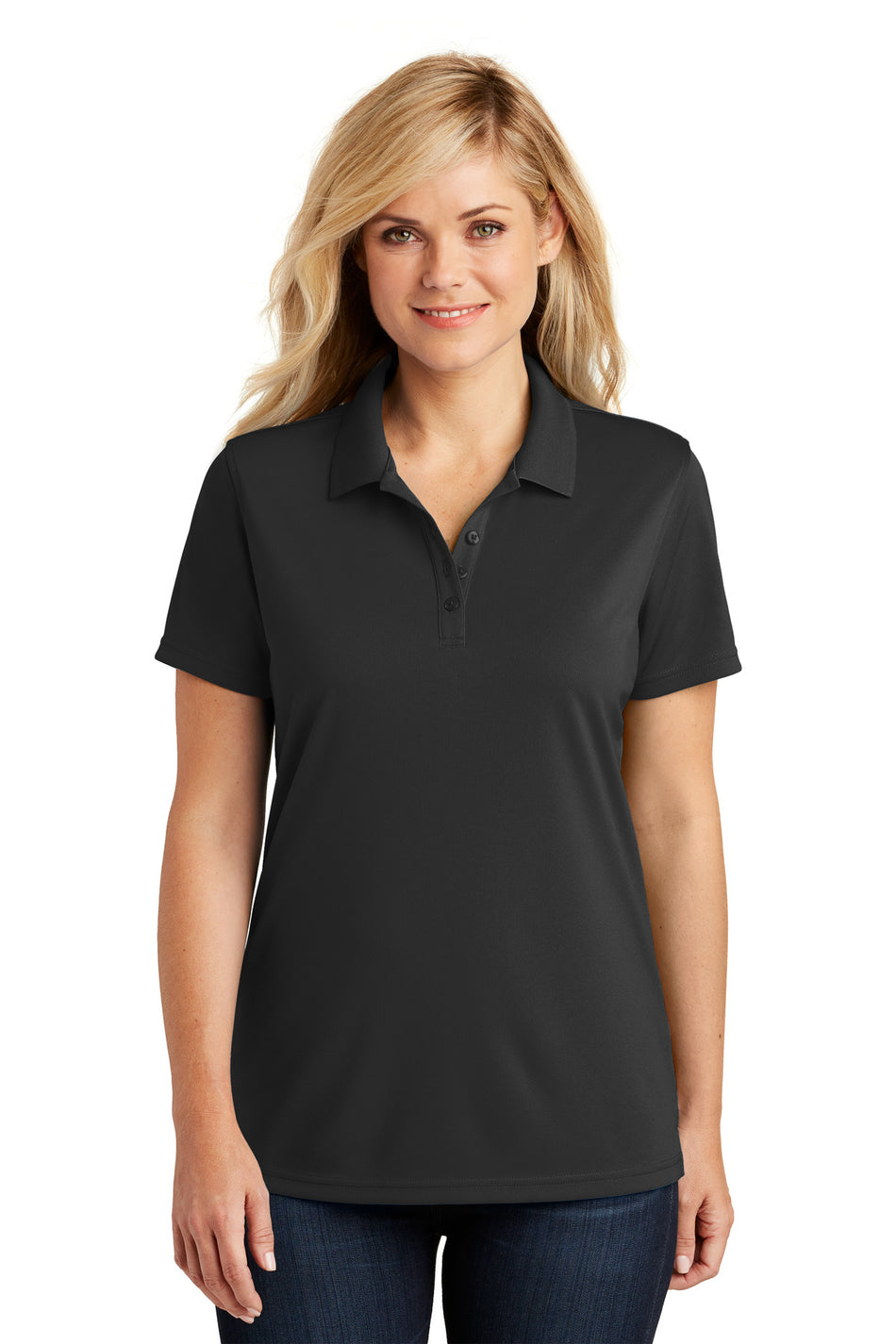 Port Authority ®  Women's Dry Zone ®  UV Micro-Mesh Polo. LK110 - Deep Black - Port Authority LK110