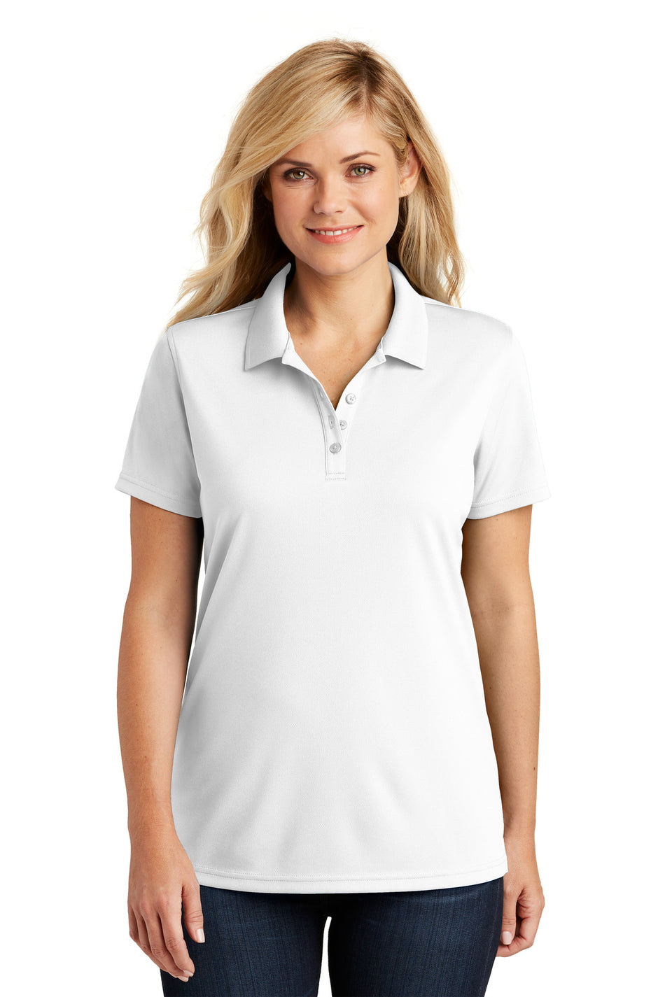 Port Authority ®  Women's Dry Zone ®  UV Micro-Mesh Polo. LK110 - White - Port Authority LK110