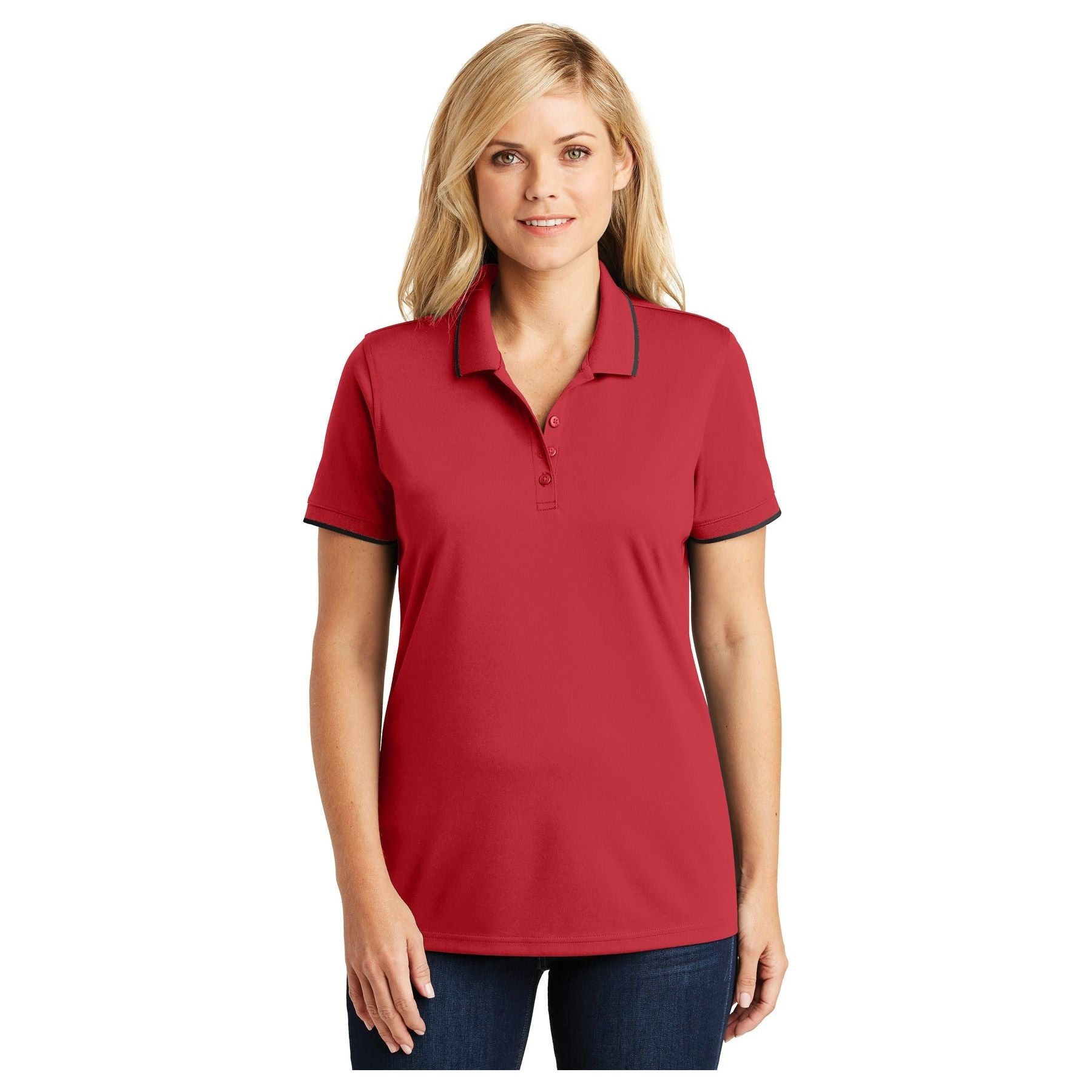 Port Authority ® Women's Dry Zone ® UV Micro-Mesh Tipped Polo. LK111 - Port Authority LK111 Polos/Knits Port Authority