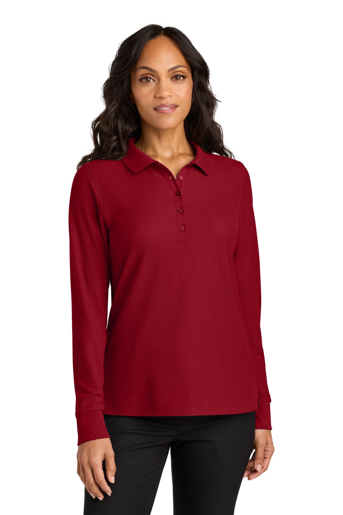 Port Authority ®  Women's Wearever Signature Pique Long Sleeve Polo LK200LS - Port Authority LK200LS