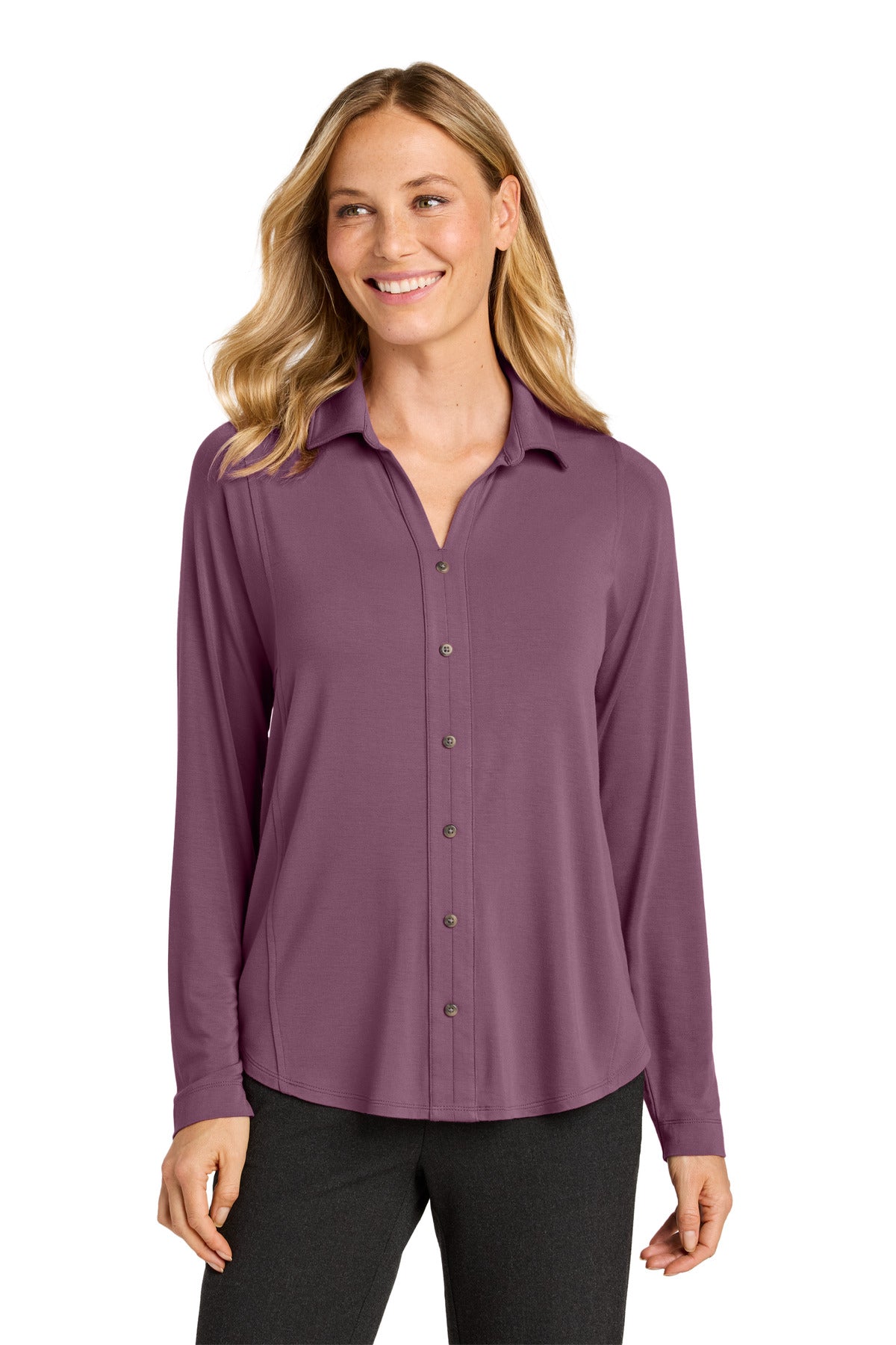 Port Authority ®  Women's Luxe Knit Button Tunic LK5602 - Port Authority LK5602