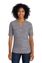 Port Authority  ®  Women's Stretch Heather Open Neck Top  LK583 - Port Authority LK583