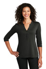 Port Authority  ®   Women's UV Choice Pique Henley LK750 - Port Authority LK750