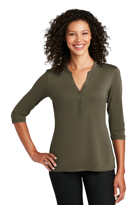 Port Authority LK750 Women's UV Choice Pique Henley