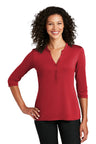 Port Authority LK750 Women's UV Choice Pique Henley