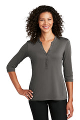Port Authority LK750 Women's UV Choice Pique Henley