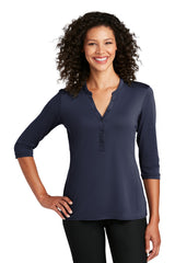 Port Authority  ®   Women's UV Choice Pique Henley LK750 - Port Authority LK750