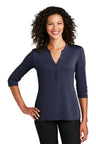 Port Authority  ®   Women's UV Choice Pique Henley LK750 - Port Authority LK750