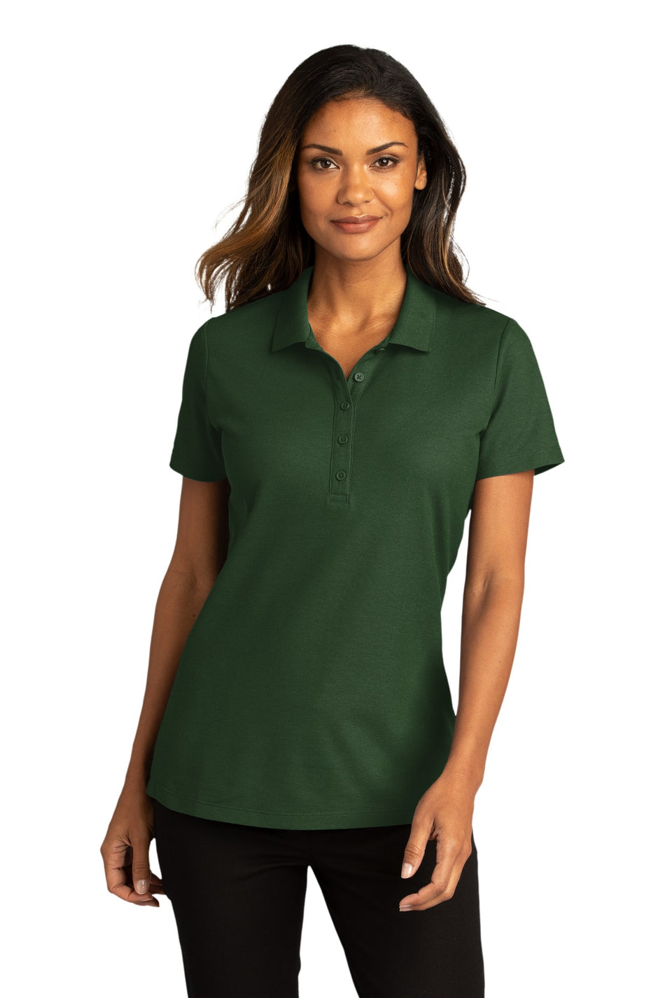 Port Authority ®  Women's SuperPro React ™   Polo. LK810 - Dark Green - Port Authority LK810