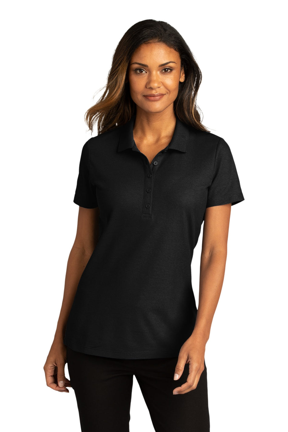 Port Authority ®  Women's SuperPro React ™   Polo. LK810 - Deep Black - Port Authority LK810