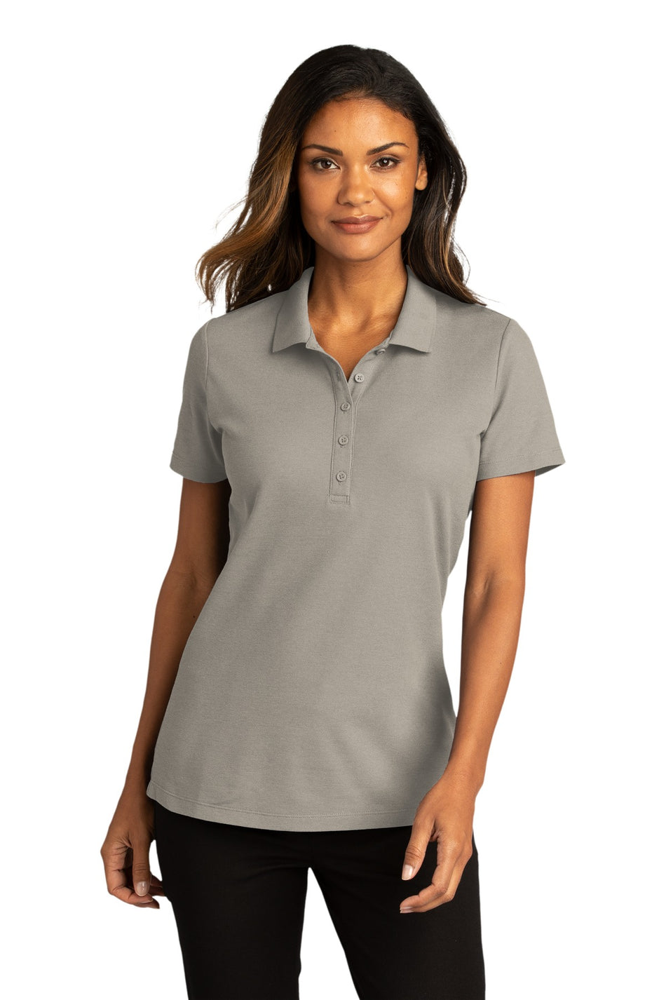 Port Authority ®  Women's SuperPro React ™   Polo. LK810 - Gusty Grey - Port Authority LK810