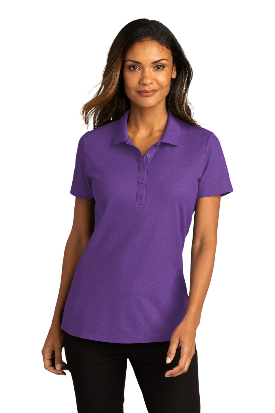 Port Authority ®  Women's SuperPro React ™   Polo. LK810 - Purple - Port Authority LK810