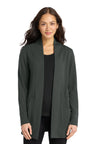 Port Authority LK825 Women's Microterry Cardigan
