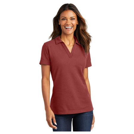 Port Authority ® Women's C-FREE ® Cotton Blend Pique Polo LK867 - Port Authority LK867 Polos/Knits Port Authority Garnet XS