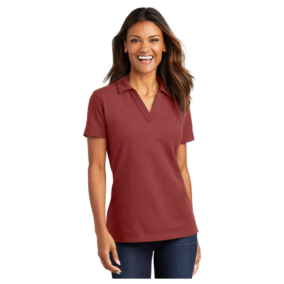 Port Authority ® Women's C-FREE ® Cotton Blend Pique Polo LK867 - Port Authority LK867 Polos/Knits Port Authority