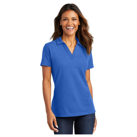 Port Authority ® Women's C-FREE ® Cotton Blend Pique Polo LK867 - Port Authority LK867 Polos/Knits Port Authority True Blue XS