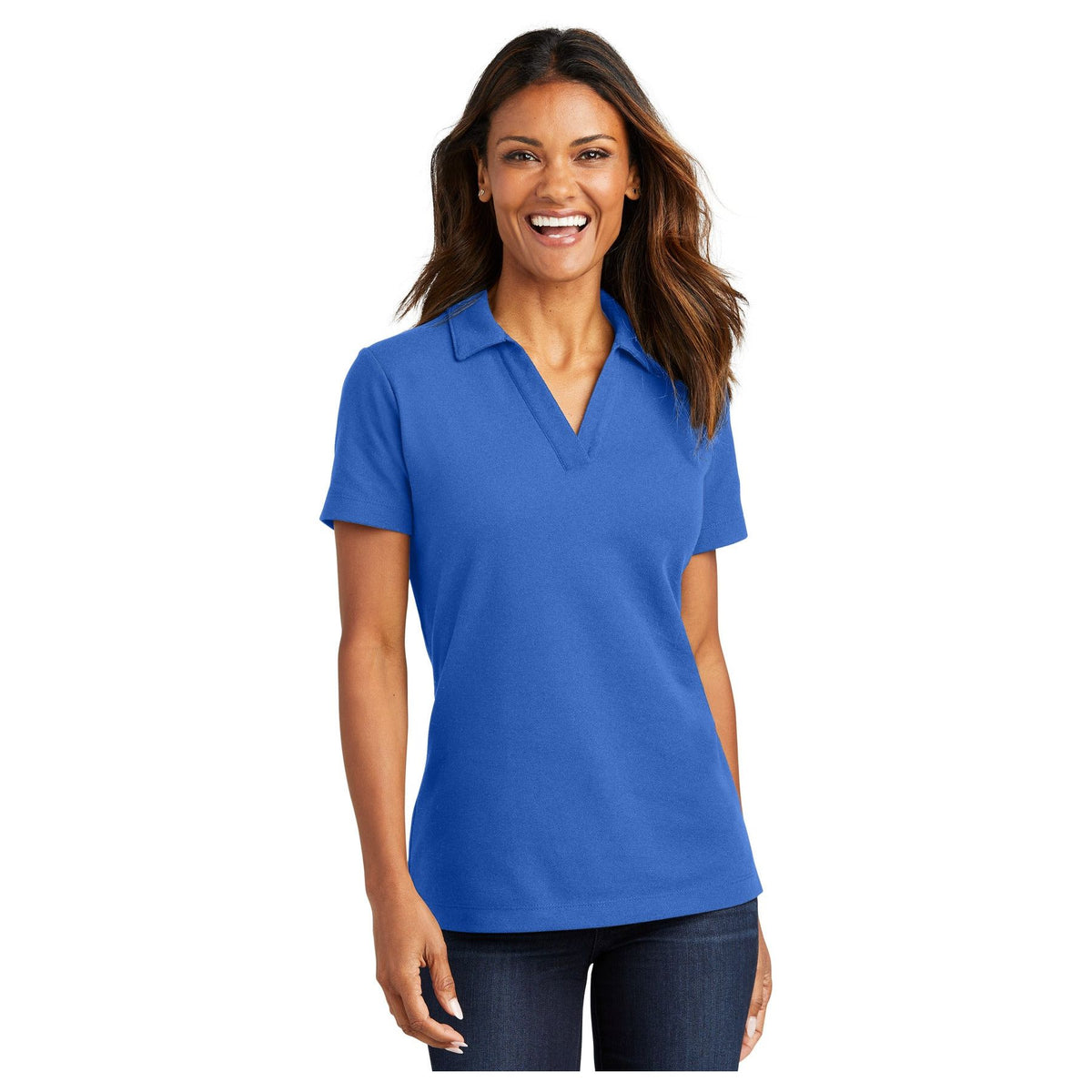 Port Authority ® Women's C-FREE ® Cotton Blend Pique Polo LK867 - Port Authority LK867 Polos/Knits Port Authority