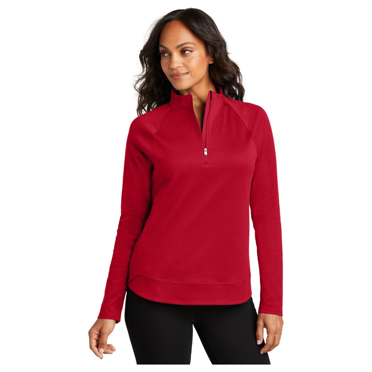 Port Authority ® Women's C-FREE ® Cypress 1/4-Zip LK870 - Port Authority LK870 Sweatshirts/Fleece Port Authority Rich Red XS