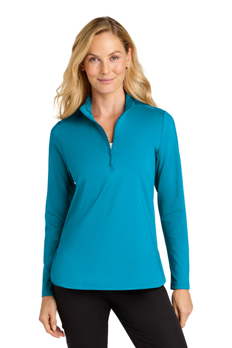 Port Authority LK880 Women's C-FREE Double Knit 1/4-Zip