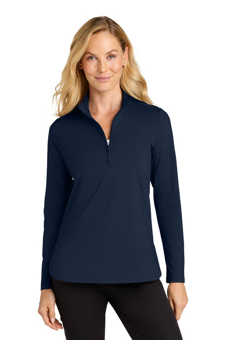 Port Authority LK880 Women's C-FREE Double Knit 1/4-Zip