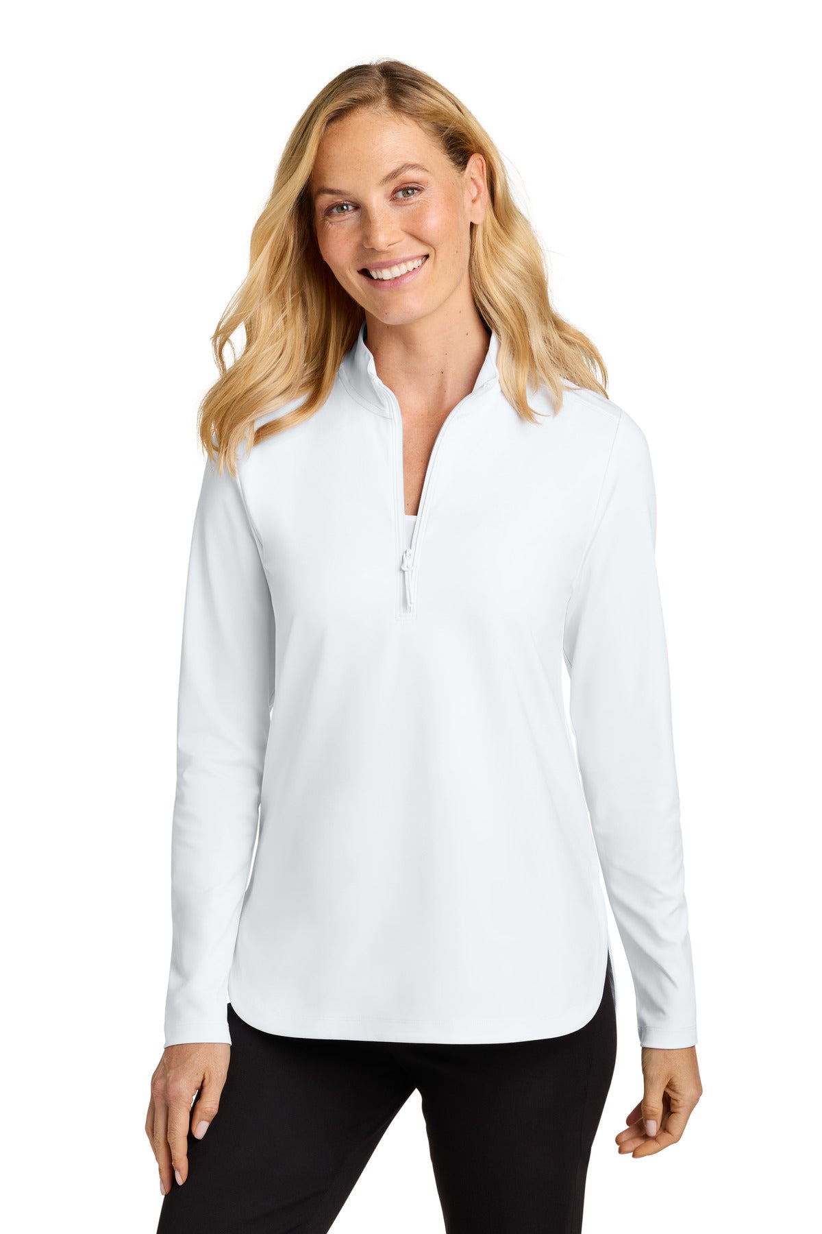Port Authority LK880 Women's C-FREE Double Knit 1/4-Zip