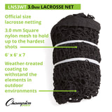 Champion Sports LACROSSE NET PAIR 8 MM KNOTLESS