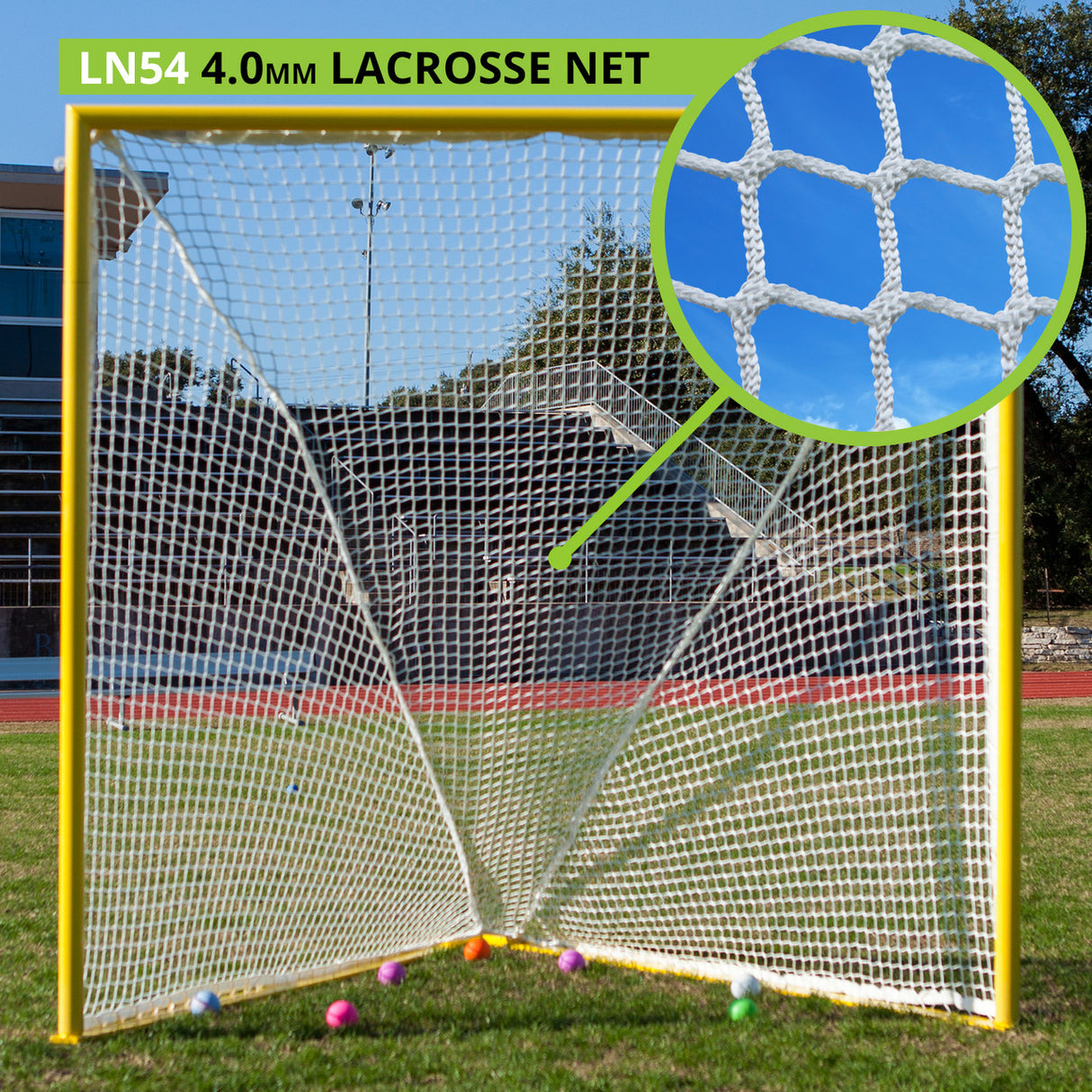 Champion Sports LACROSSE NET PAIR 8 MM KNOTLESS