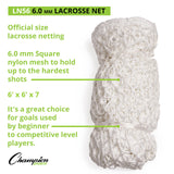 Champion Sports LACROSSE NET PAIR 8 MM KNOTLESS
