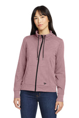 New Era LNEA530 Women's Performance Terry Full-Zip Cowl Sweatshirt