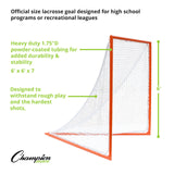 Champion Sports PRO HIGH SCHOOL LACROSSE GOAL