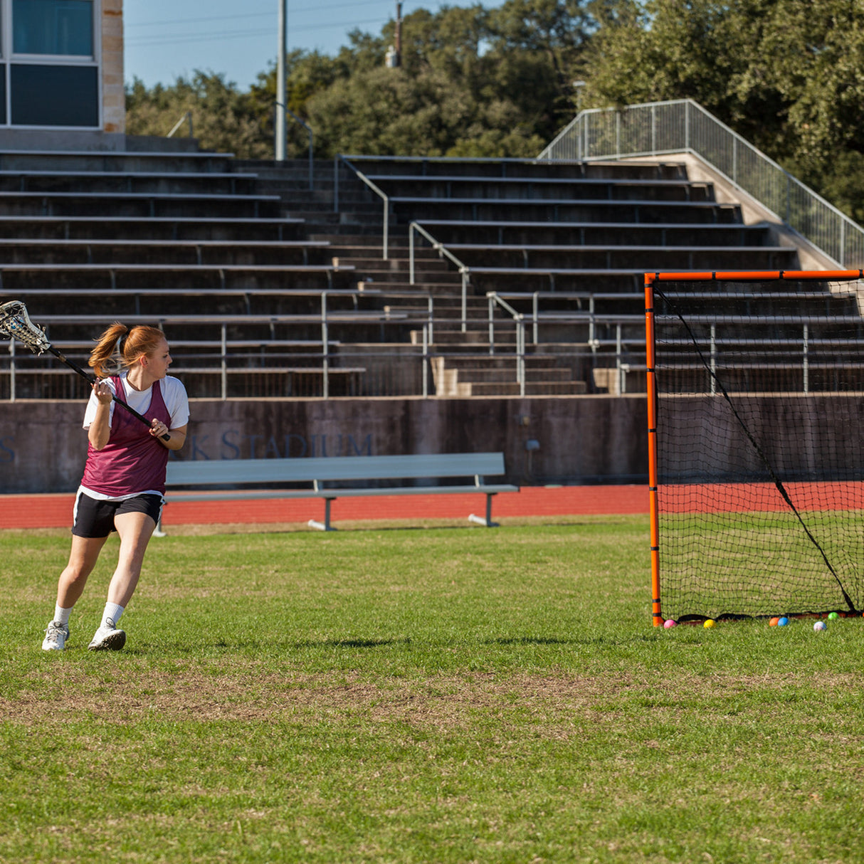 Champion Sports BACKYARD LACROSSE GOAL AND NET 6' X 6' OFFICIAL SIZE