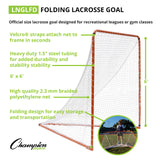 Champion Sports FOLDING BACKYARD LACROSSE GOAL