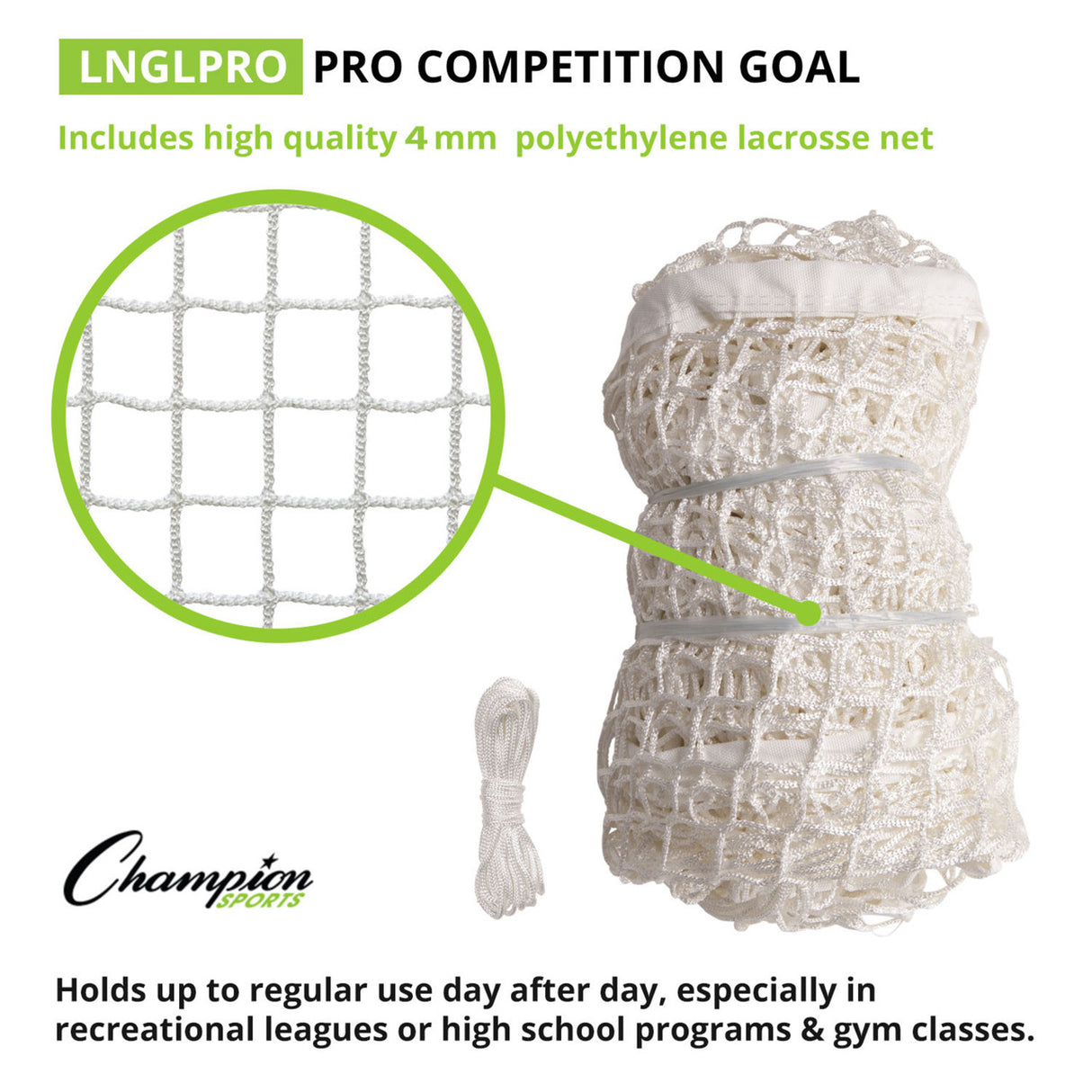 Champion Sports PRO COMPETITION LACROSSE GOAL