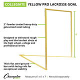 PRO COLLEGIATE LACROSSE GOAL YELLOW