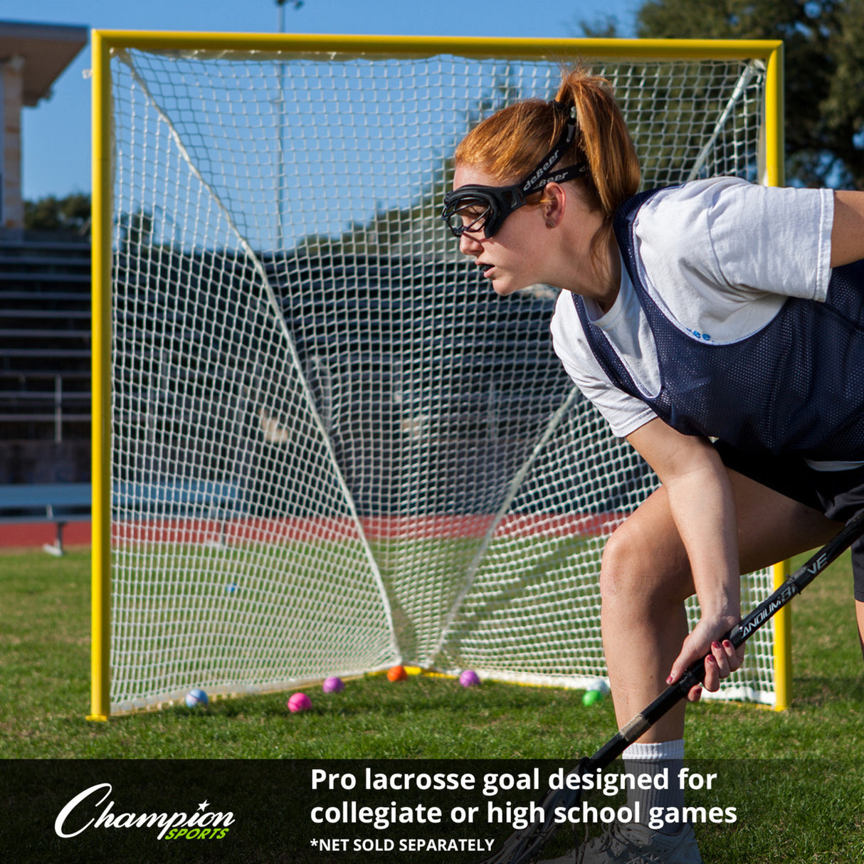 PRO COLLEGIATE LACROSSE GOAL YELLOW