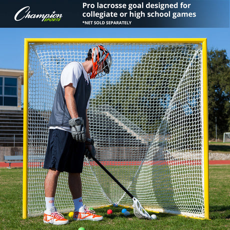 PRO COLLEGIATE LACROSSE GOAL YELLOW
