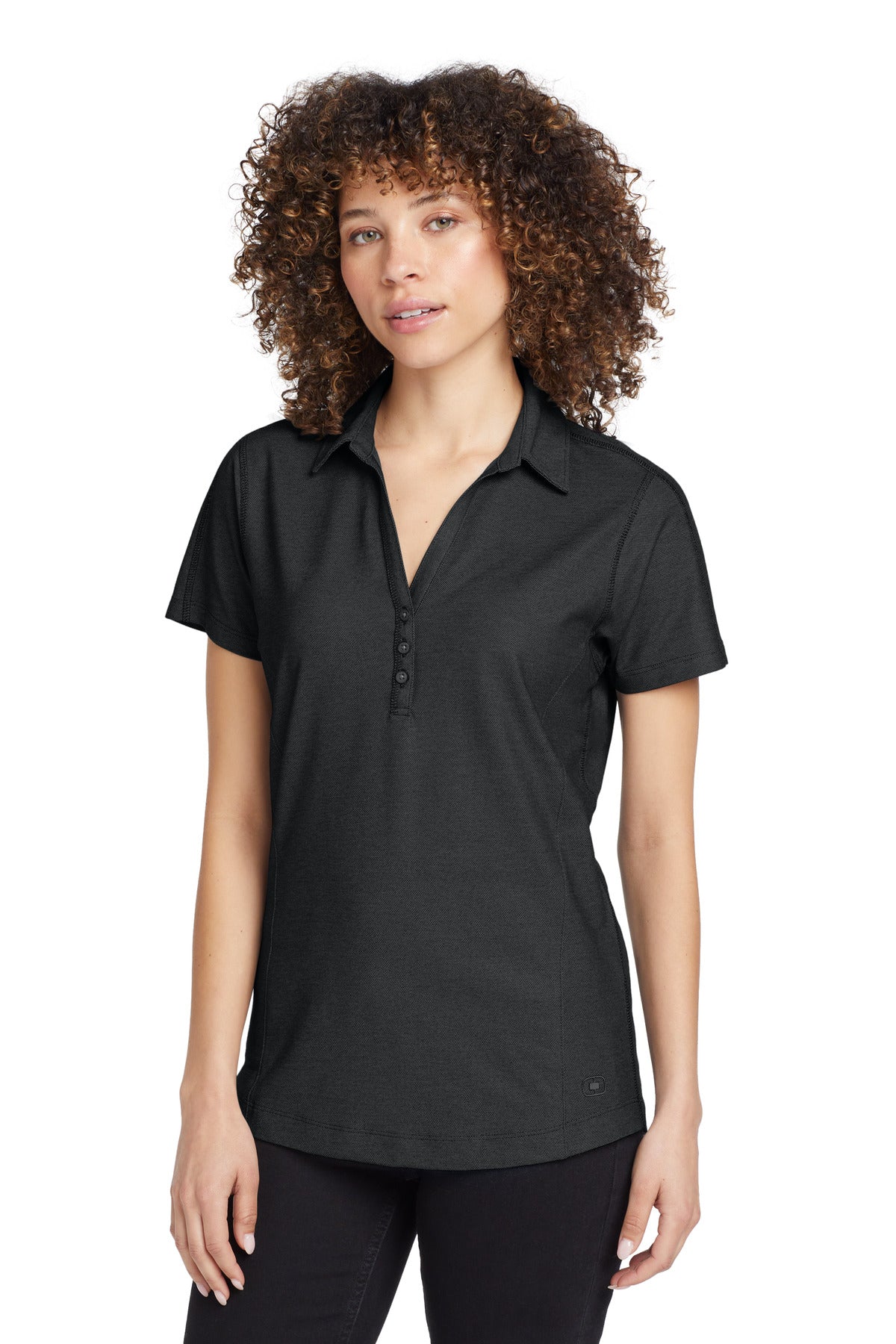 OGIO LOG126 Women's Onyx Performance Pique Polo