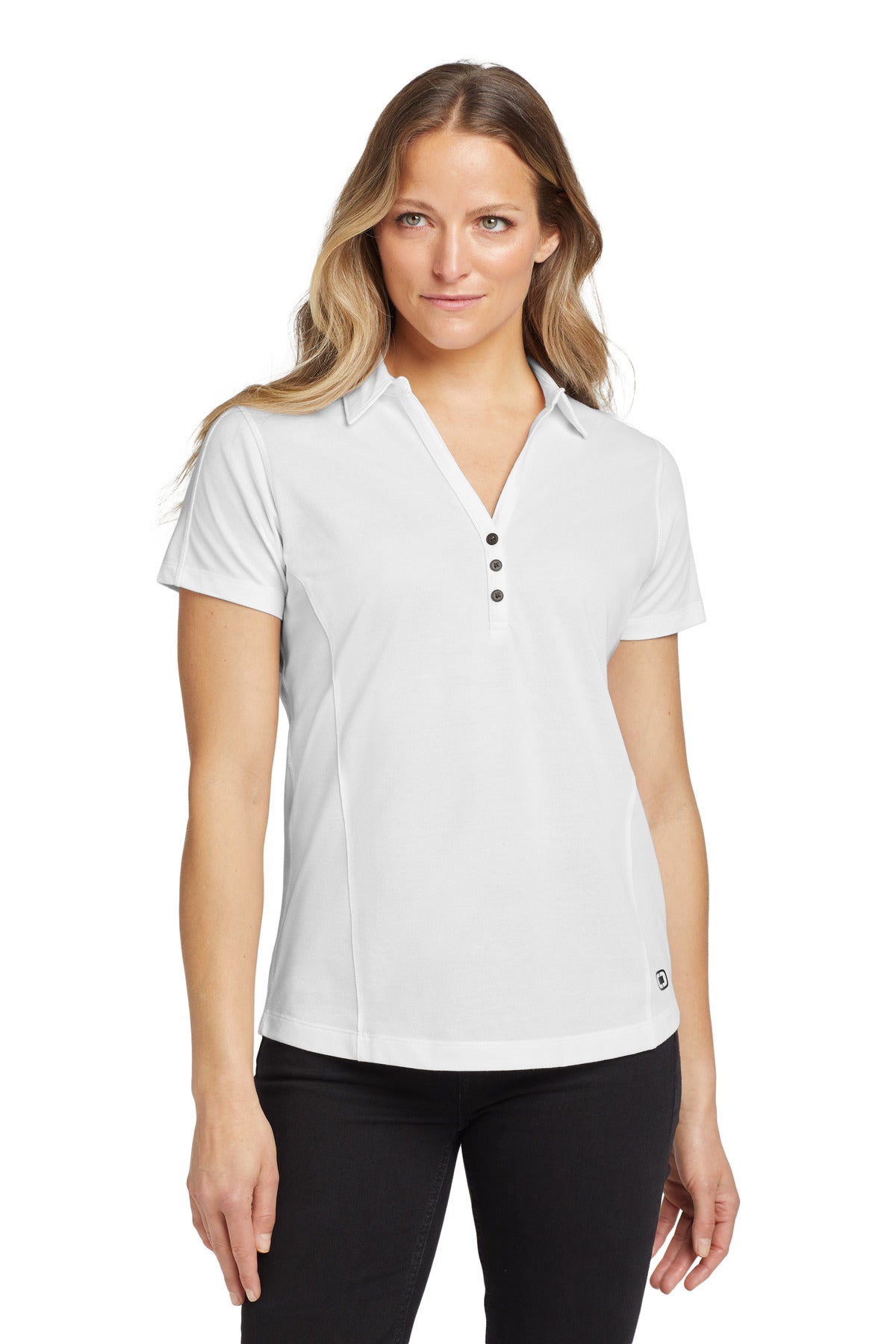 OGIO LOG126 Women's Onyx Performance Pique Polo