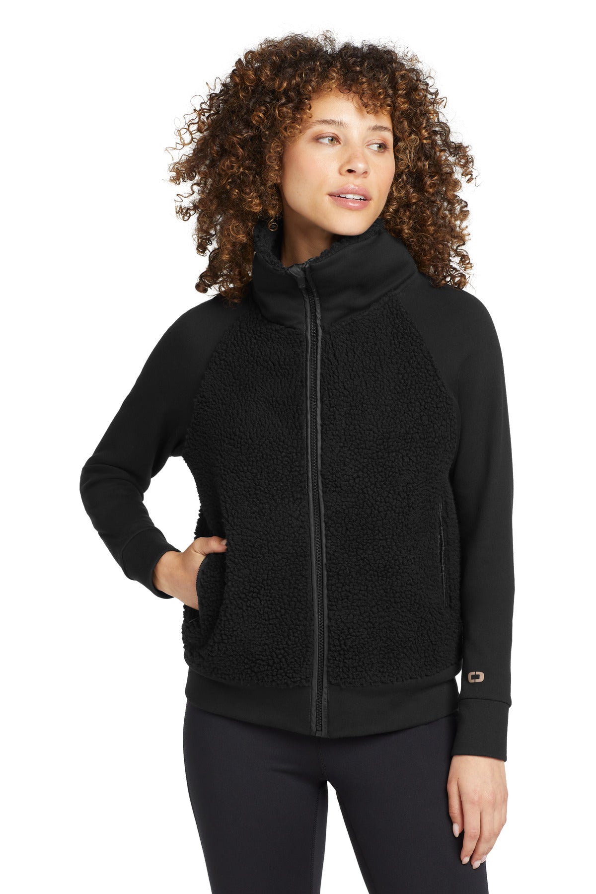 OGIO LOG815 Women's Luuma Sherpa Full-Zip Fleece Jacket