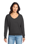 Port & Company LPC098V Women's Beach Wash Garment-Dyed V-Neck Sweatshirt | Port & Co LPC098V