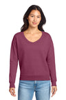 Port & Company LPC098V Women's Beach Wash Garment-Dyed V-Neck Sweatshirt | Port & Co LPC098V