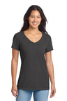 Port & Company LPC099V Women's Beach Wash Garment-Dyed V-Neck Tee | Port & Co LPC099V