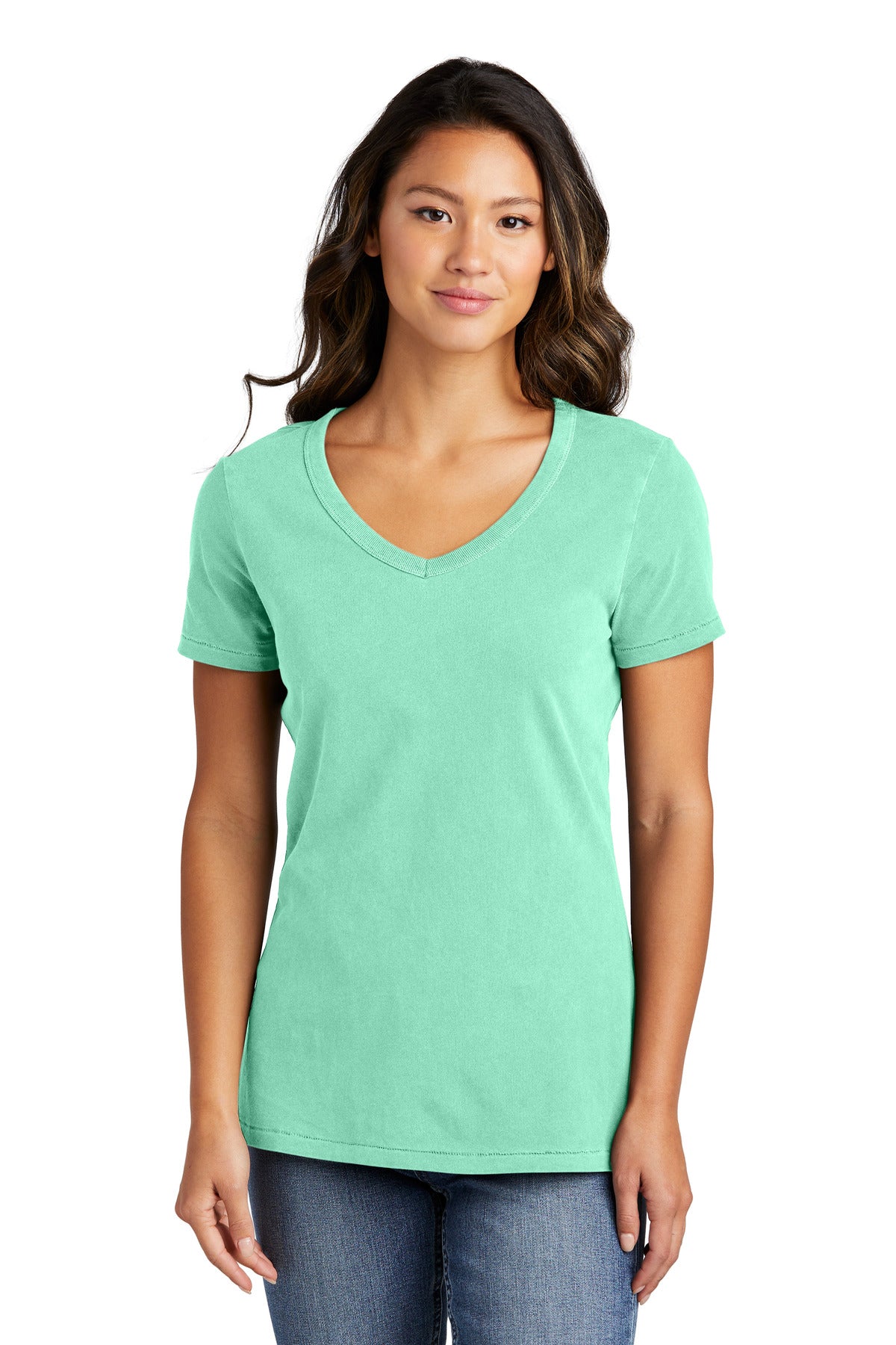 Port & Co ™  Women's Beach Wash ®  Garment-Dyed V-Neck Tee LPC099V - Port & Company LPC099V