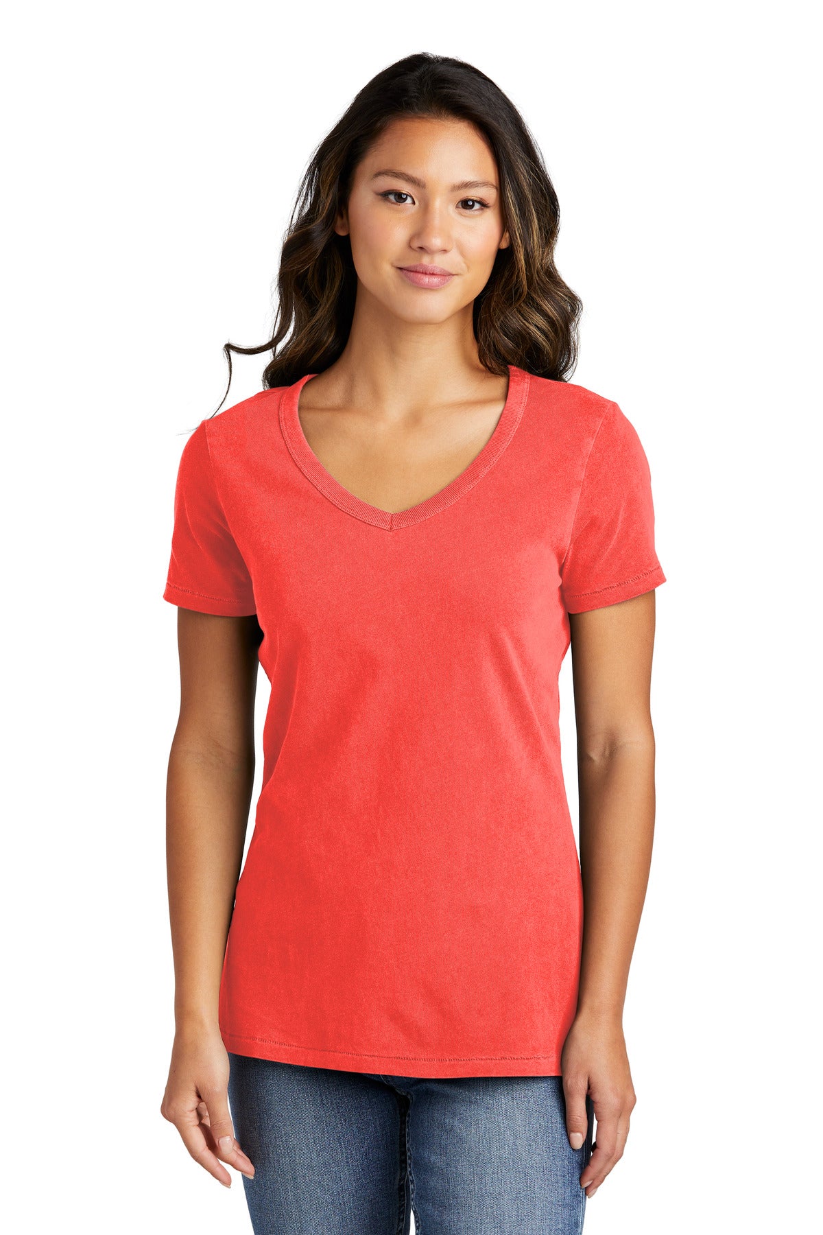 Port & Co ™  Women's Beach Wash ®  Garment-Dyed V-Neck Tee LPC099V - Port & Company LPC099V