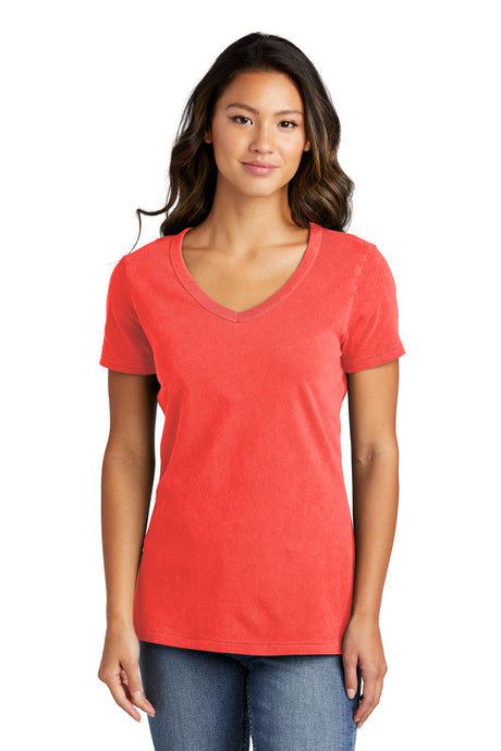 Port & Co ™  Women's Beach Wash ®  Garment-Dyed V-Neck Tee LPC099V - Port & Company LPC099V